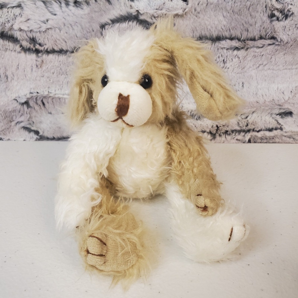 TY BEANIES - ATTIC TREASURES SCRUFFY THE SHAGGY DOG 1993 PVC pellets 8" Jointed